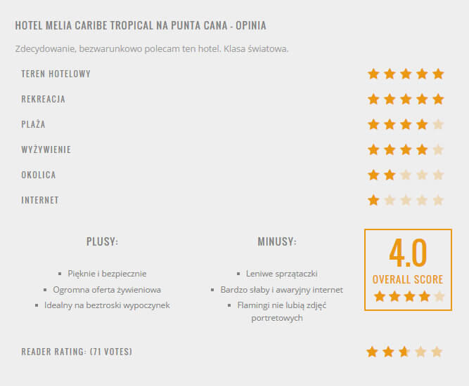 hotel melia caribe tropical recenzja