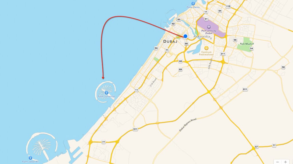 Wyspę palmową i Burj Al Arab – najwyższy, najdroższy i chyba najlepszy hotel na świecie mieszczący się obok niej chciałem zobaczyć od wielu, wielu lat. W zasadzie to od kilku, bo w poprzednim stuleciu tego wszystkiego tam nie było. Tak po prawdzie, to chcę tam polecieć także z trzeciego powodu. Mają park wodny. Chcę do parku wodnego. Chcę na zjeżdżalnię i takie tam.