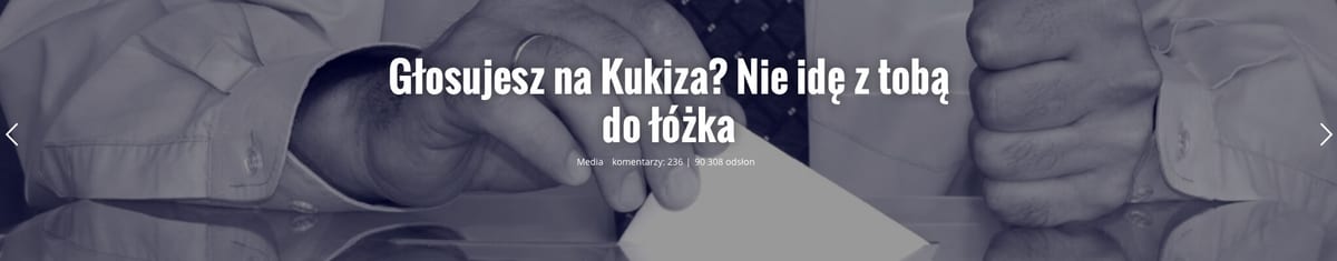 glosujesz na kukiza